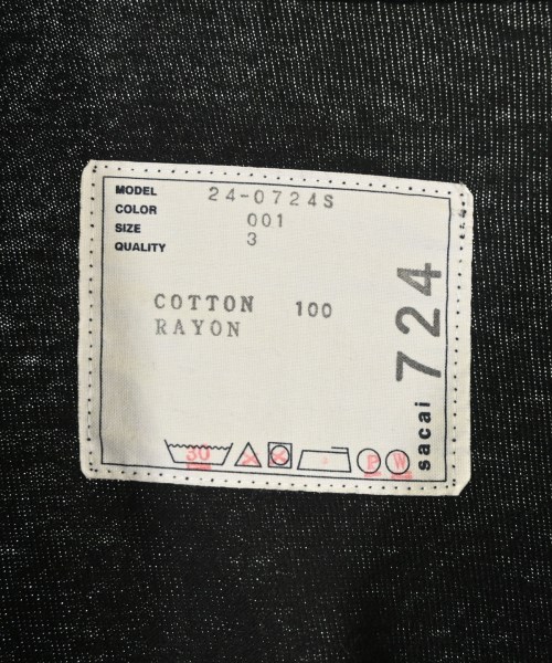 sacai（サカイ）Tシャツ・カットソー 黒 サイズ:3(L位) メンズ/2200699103053
