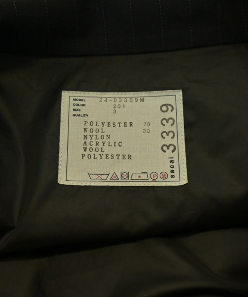 sacai（サカイ）ミリタリーブルゾン 紺 サイズ:3(L位) メンズ/2200701118013