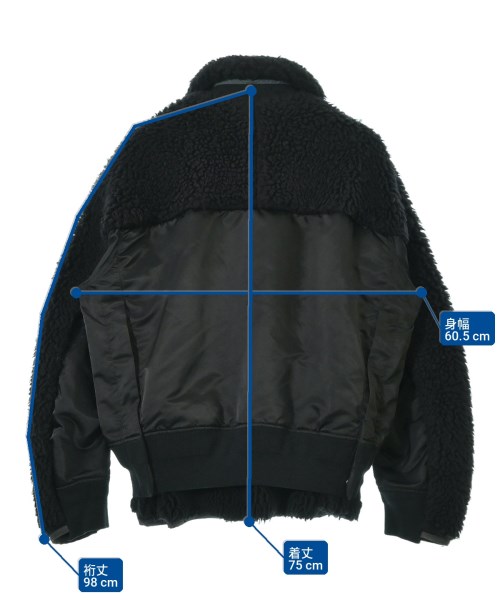 sacai（サカイ）ミリタリーブルゾン 黒 サイズ:1(S位) メンズ/2200701207014
