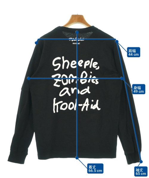 sacai（サカイ）Tシャツ・カットソー 黒 サイズ:2(M位) メンズ/2200701491017