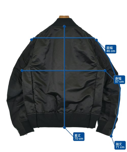 sacai（サカイ）ミリタリーブルゾン 黒 サイズ:1(S位) メンズ/2200701688011