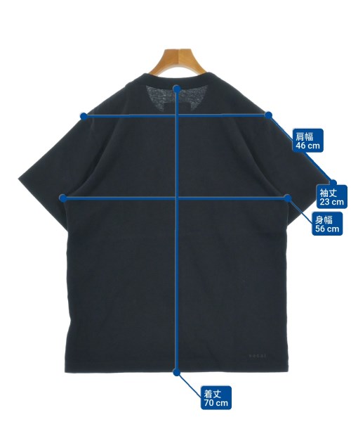 sacai（サカイ）Tシャツ・カットソー 黒 サイズ:4(XL位) メンズ/2200655255024