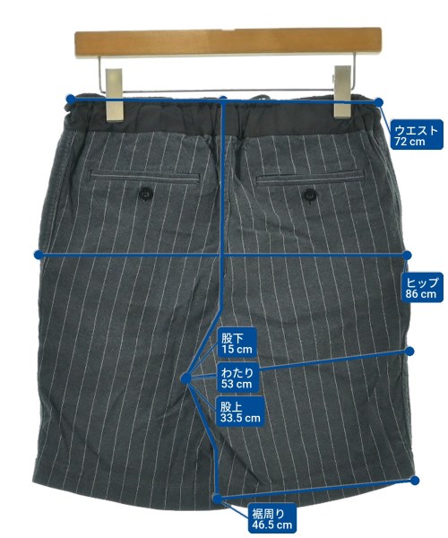 sacai（サカイ）ショートパンツ グレー サイズ:1(S位) メンズ/2200655406044
