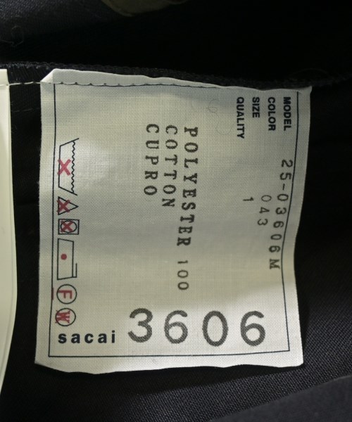 sacai（サカイ）ニット・セーター 黒 サイズ:1(S位) メンズ/2200650400023