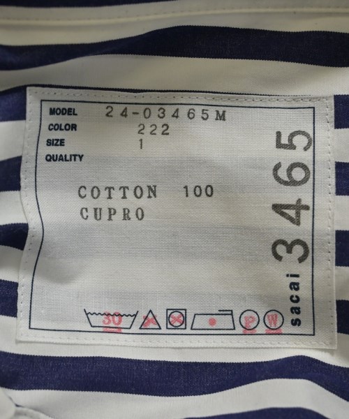 sacai（サカイ）その他 紺 サイズ:1(S位) メンズ/2200650400030