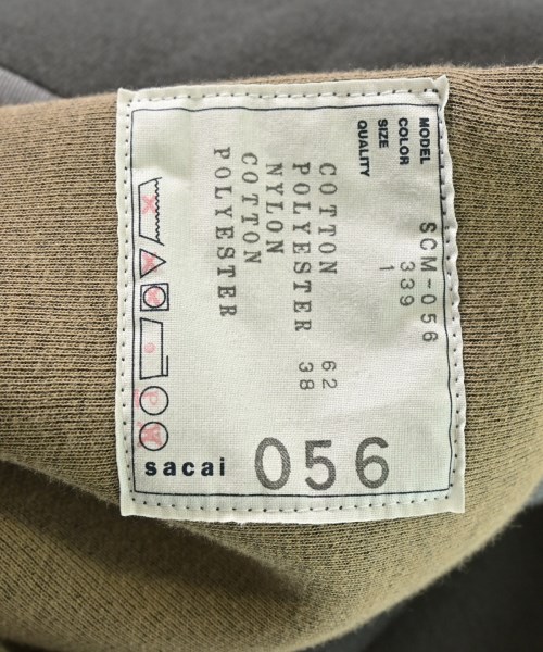 sacai（サカイ）その他 グレー サイズ:1(S位) メンズ/2200650571020