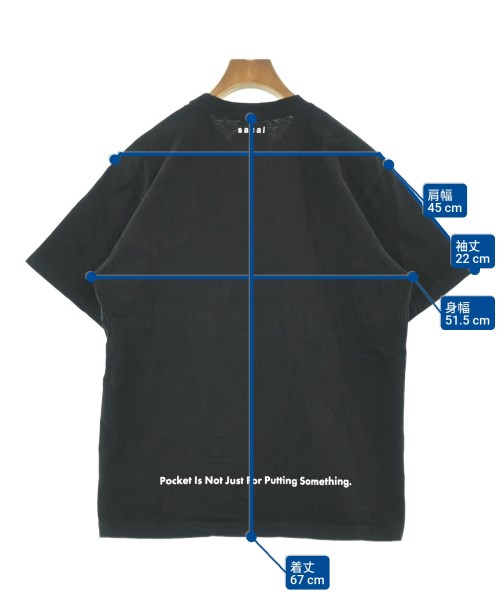 sacai（サカイ）Tシャツ・カットソー 黒 サイズ:-(M位) メンズ/2200641565014