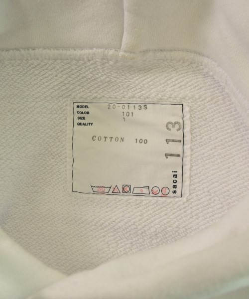 sacai（サカイ）パーカー 白 サイズ:1(S位) メンズ/2200656571031