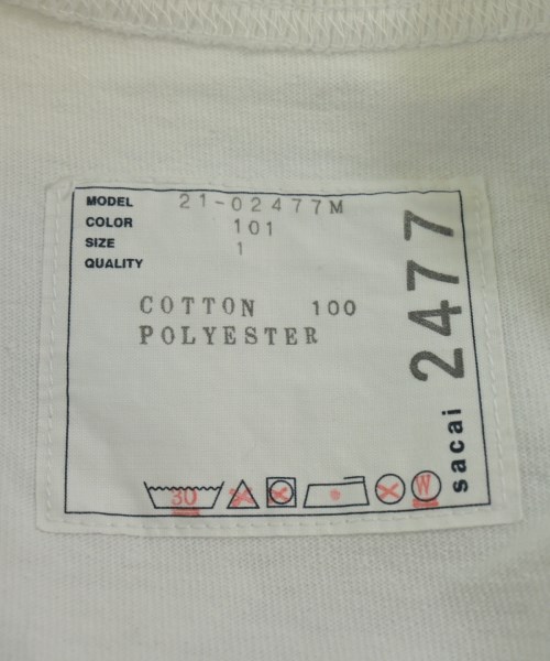 sacai（サカイ）Tシャツ・カットソー 白 サイズ:1(S位) メンズ/2200645191073