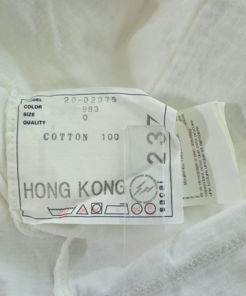 sacai（サカイ）Tシャツ・カットソー 白 サイズ:0(XS位) メンズ/2200657094089