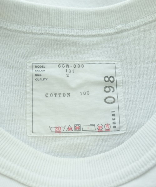 sacai（サカイ）Tシャツ・カットソー 白 サイズ:3(L位) メンズ/2200657121044