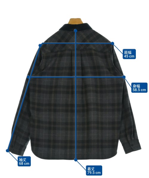 sacai（サカイ）カジュアルシャツ グレー サイズ:3(L位) メンズ/2200657374020