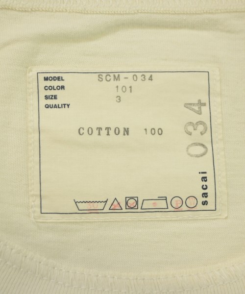 sacai（サカイ）Tシャツ・カットソー 白 サイズ:3(L位) メンズ/2200646387079