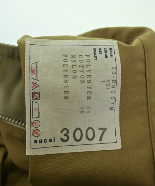 sacai（サカイ）カジュアルジャケット 茶 サイズ:1(S位) メンズ/2200658496028