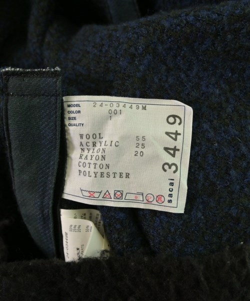 sacai（サカイ）ニット・セーター 黒 サイズ:1(S位) メンズ/2200658496035