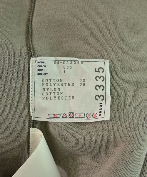 sacai（サカイ）パーカー 茶 サイズ:1(S位) メンズ/2200658496042