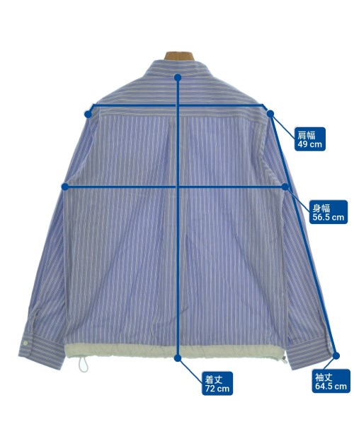 sacai（サカイ）カジュアルシャツ 青 サイズ:3(L位) メンズ/2200658539015