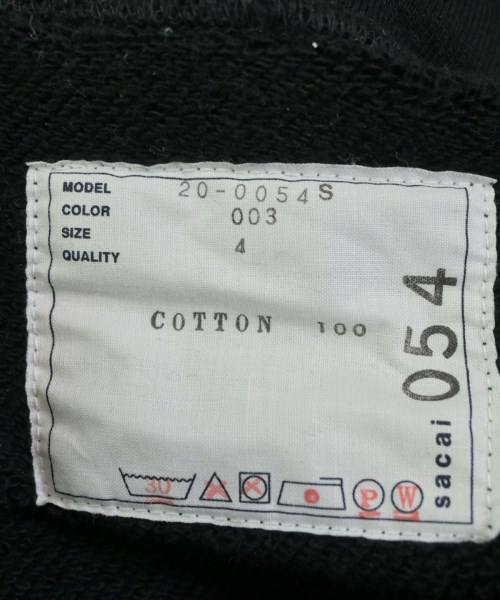 sacai（サカイ）パーカー 黒 サイズ:4(XL位) メンズ/2200657207045