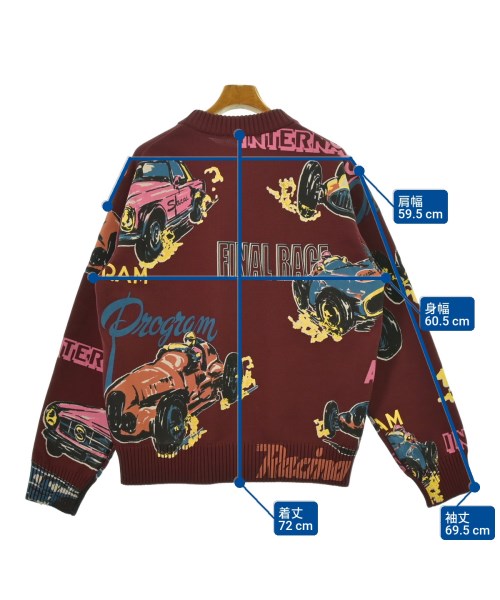 sacai（サカイ）ニット・セーター 赤 サイズ:3(L位) メンズ/2200659329097