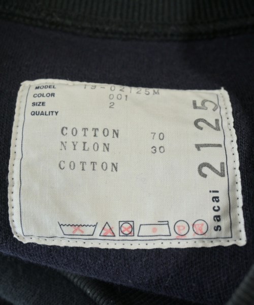 sacai（サカイ）スウェット 黒 サイズ:2(M位) メンズ/2200659680020