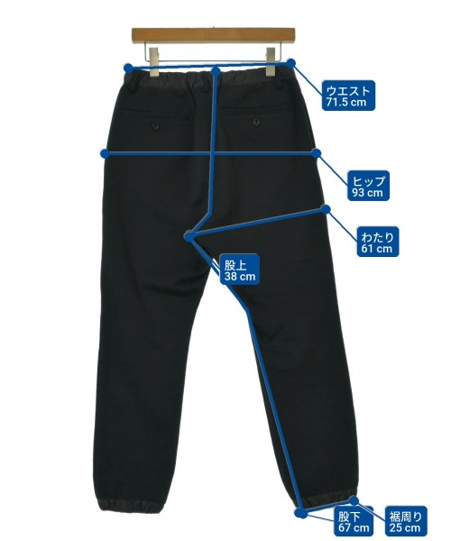sacai（サカイ）スウェットパンツ 黒 サイズ:1(S位) メンズ/2200659680068