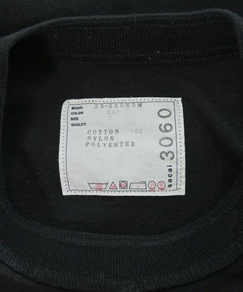 sacai（サカイ）Tシャツ・カットソー 黒 サイズ:2(M位) メンズ/2200659710048