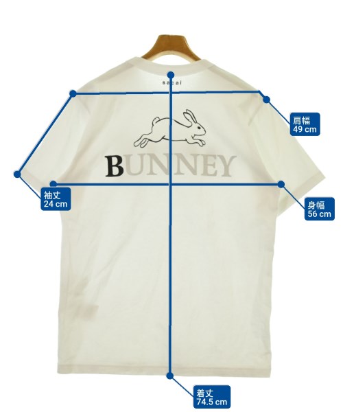 sacai（サカイ）Tシャツ・カットソー 白 サイズ:3(L位) メンズ/2200660586076