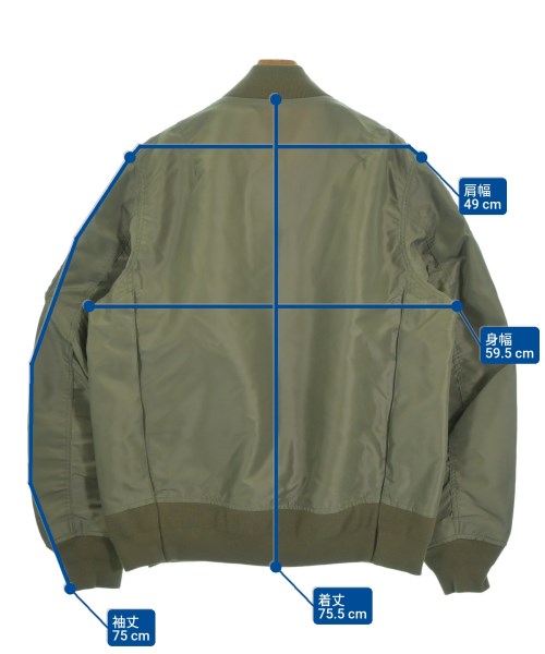 sacai（サカイ）ミリタリーブルゾン カーキ サイズ:4(XL位) メンズ/2200661340035