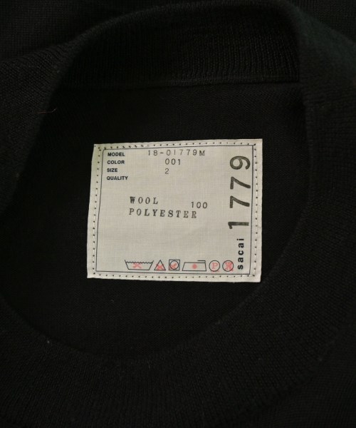 sacai（サカイ）ニット・セーター 黒 サイズ:2(M位) メンズ/2200661910047