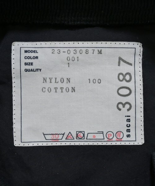 sacai（サカイ）カジュアルシャツ 黒 サイズ:1(S位) メンズ/2200661977026