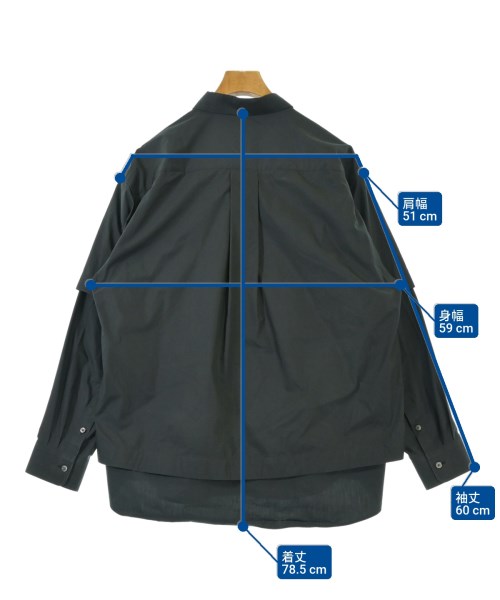 sacai（サカイ）カジュアルシャツ グレー サイズ:1(S位) メンズ/2200661977033