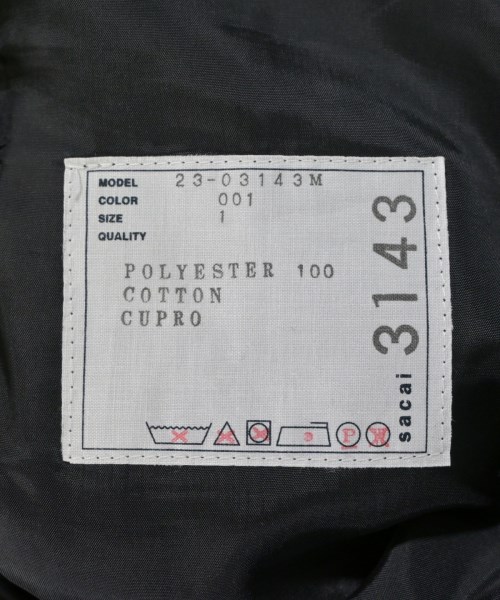 sacai（サカイ）その他 黒 サイズ:1(S位) メンズ/2200661977040