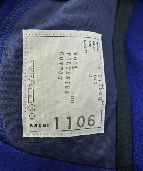 sacai（サカイ）カーディガン 青 サイズ:2(M位) メンズ/2200658707049
