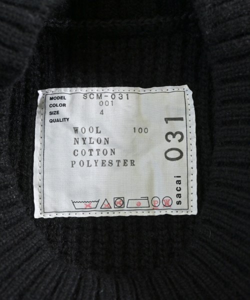 sacai（サカイ）ニット・セーター 黒 サイズ:4(XL位) メンズ/2200662217022