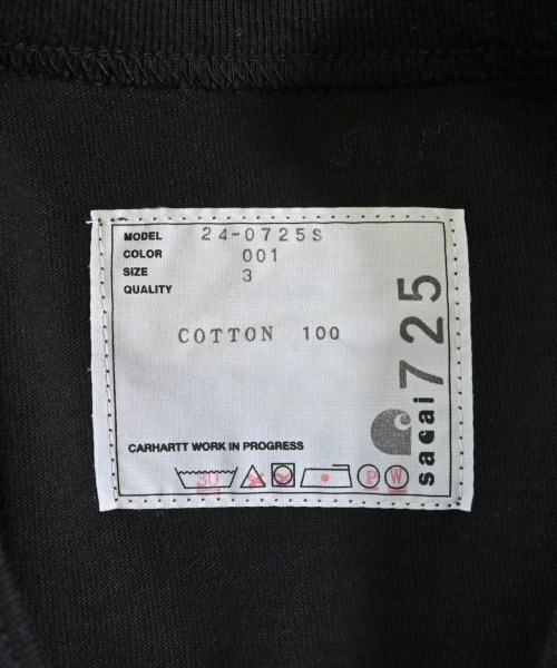 sacai（サカイ）Tシャツ・カットソー 黒 サイズ:3(L位) メンズ/2200662345022
