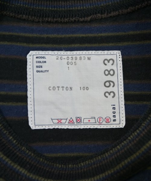 sacai（サカイ）Tシャツ・カットソー 黒 サイズ:1(S位) メンズ/2200710936035