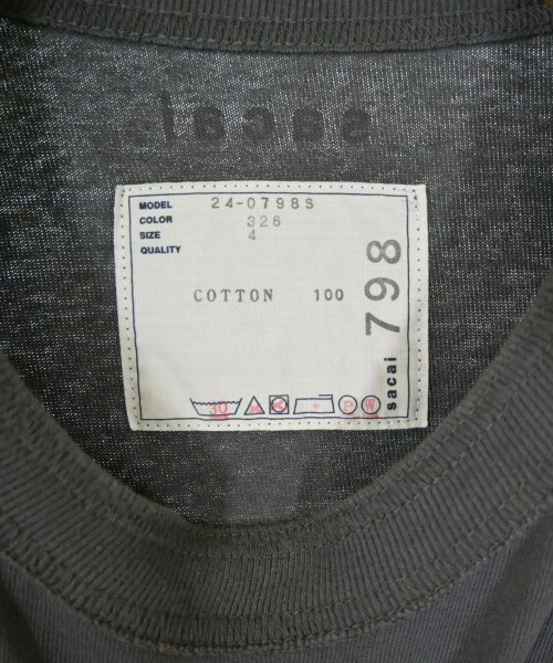 sacai（サカイ）Tシャツ・カットソー グレー サイズ:4(XL位) メンズ/2200711768024
