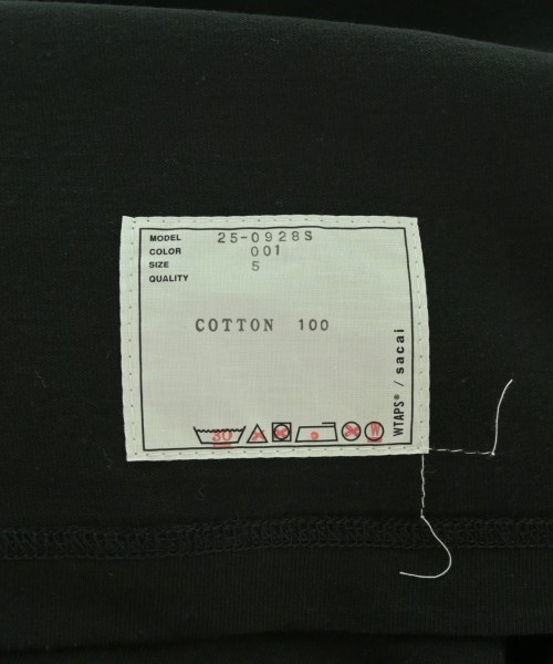 sacai（サカイ）Tシャツ・カットソー 黒 サイズ:5(XXL位) メンズ/2200712680028