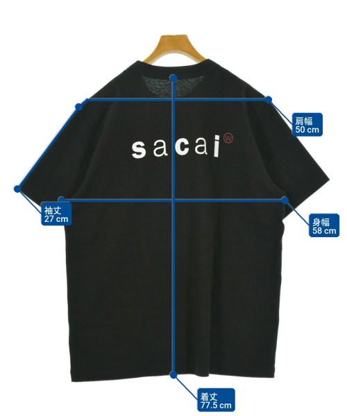 sacai（サカイ）Tシャツ・カットソー 黒 サイズ:5(XXL位) メンズ/2200712680028