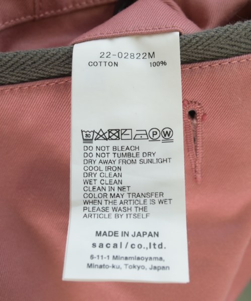 sacai（サカイ）その他 ピンク サイズ:1(S位) メンズ/2200713811186