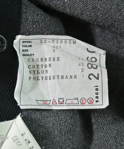 sacai（サカイ）ニット・セーター 黒 サイズ:2(M位) メンズ/2200714148076