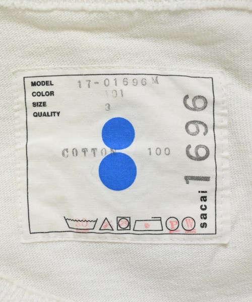 sacai（サカイ）Tシャツ・カットソー 白 サイズ:3(L位) メンズ/2200714235080