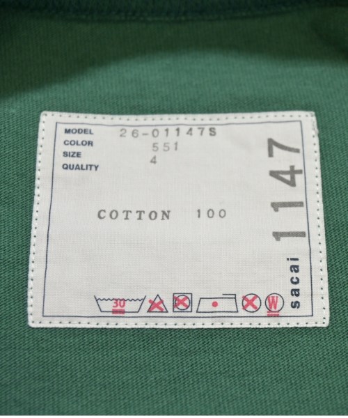 sacai（サカイ）Tシャツ・カットソー 緑 サイズ:4(XL位) メンズ/2200714547022