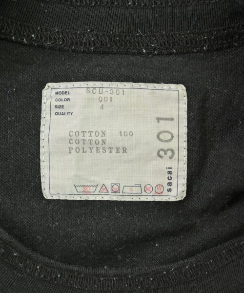 sacai（サカイ）Tシャツ・カットソー 黒 サイズ:4(XL位) メンズ/2200714849225
