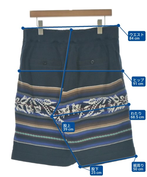sacai（サカイ）ショートパンツ 紺 サイズ:3(L位) メンズ/2200715566022