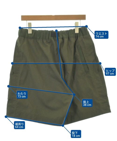 sacai（サカイ）ショートパンツ カーキ サイズ:2(M位) メンズ/2200716440024
