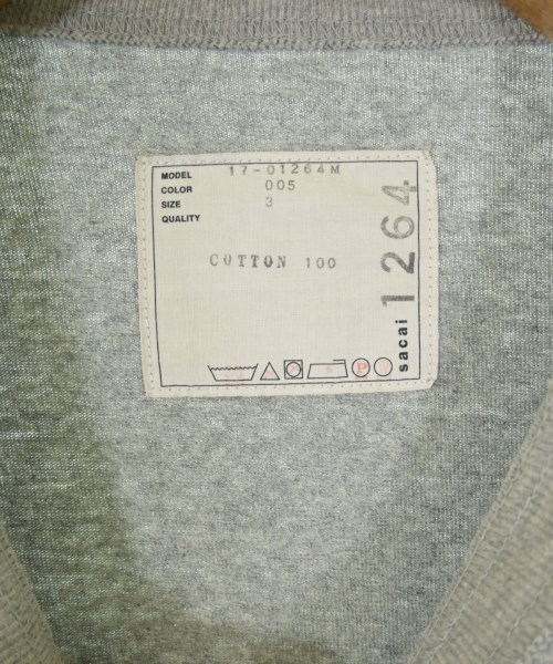 sacai（サカイ）Tシャツ・カットソー グレー サイズ:3(L位) メンズ/2200716244073