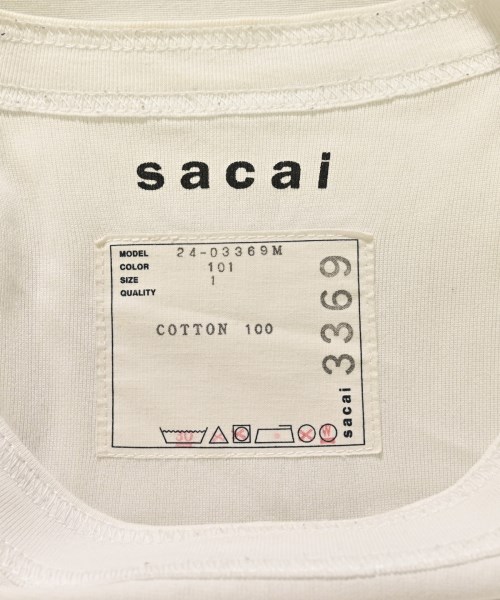 sacai（サカイ）Tシャツ・カットソー 白 サイズ:1(S位) メンズ/2200718166021