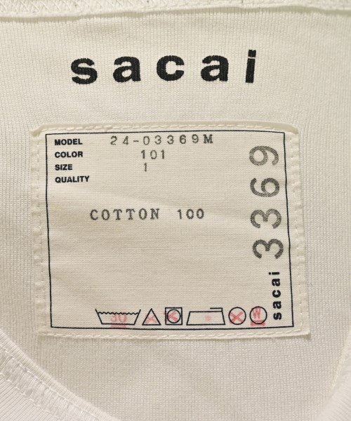sacai（サカイ）Tシャツ・カットソー 白 サイズ:1(S位) メンズ/2200718166021