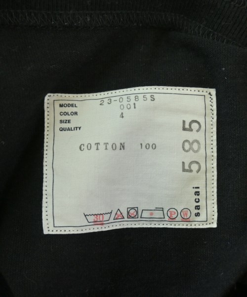 sacai（サカイ）Tシャツ・カットソー 黒 サイズ:4(XL位) メンズ/2200718166038